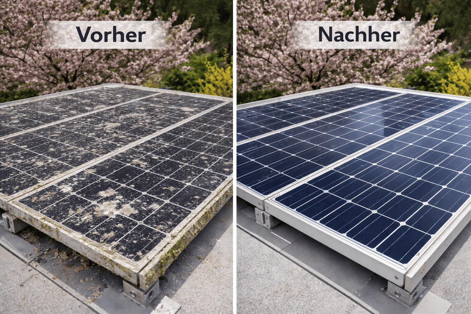 Solaranlage im Frühling reinigen – wann ist der beste Zeitpunkt!